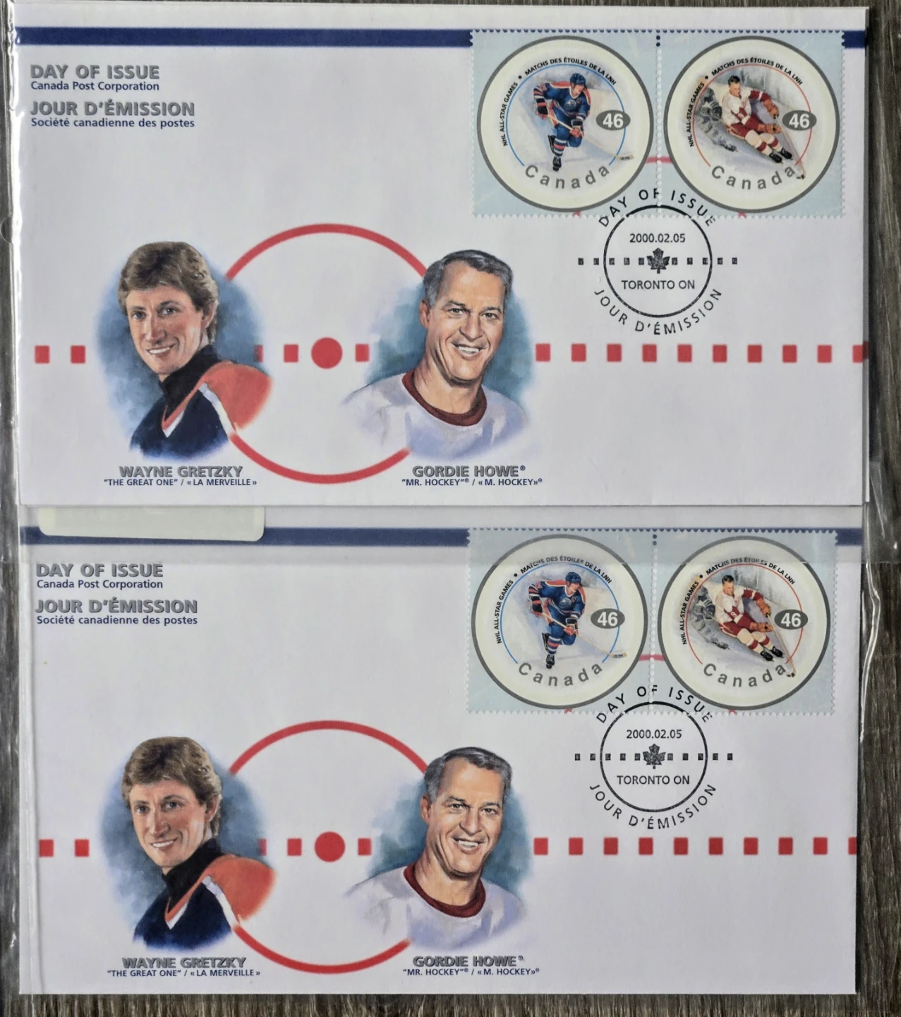 2000 NHL 50th All Star Stamp & Card Collection Mint - photo 4