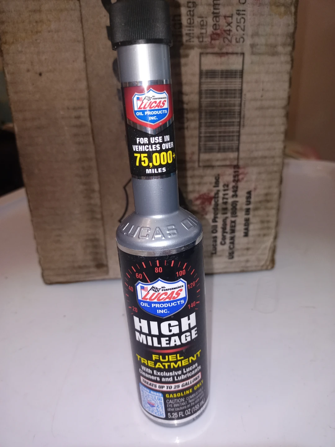 Lucas High Mileage Fuel Treatment 155ml Bottles - 24 Bottles New