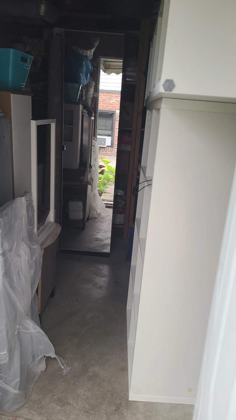 Tall Narrow Storage Cabinet with glass Door - photo 4