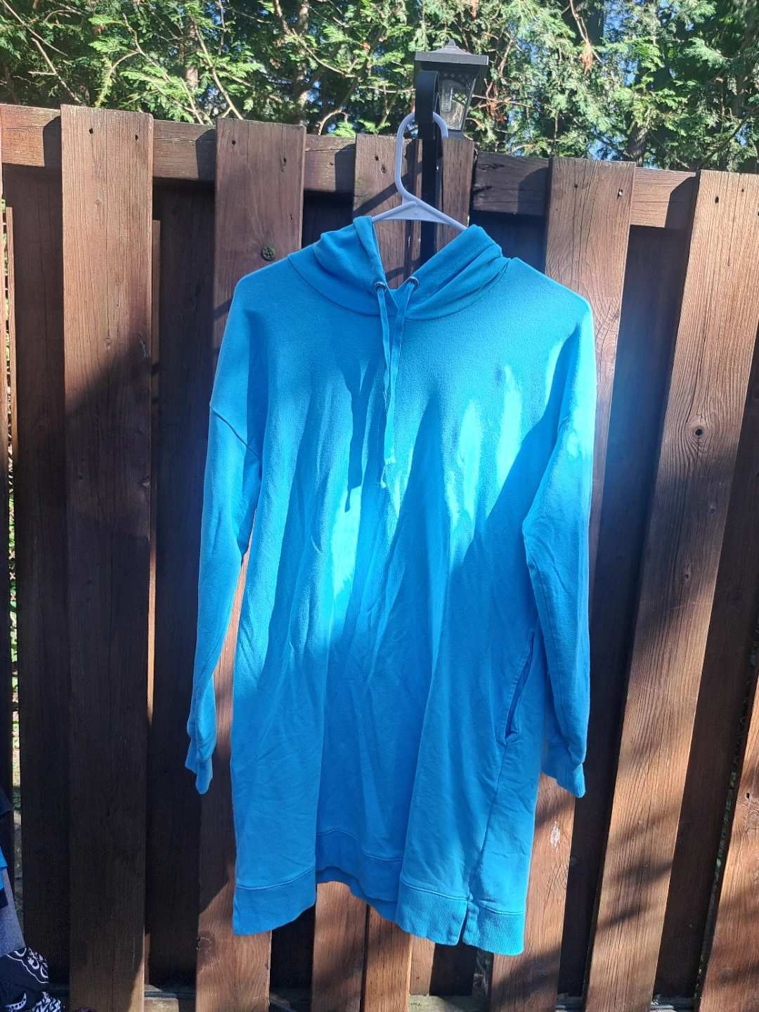 The Drop Blue Hoodie Dress