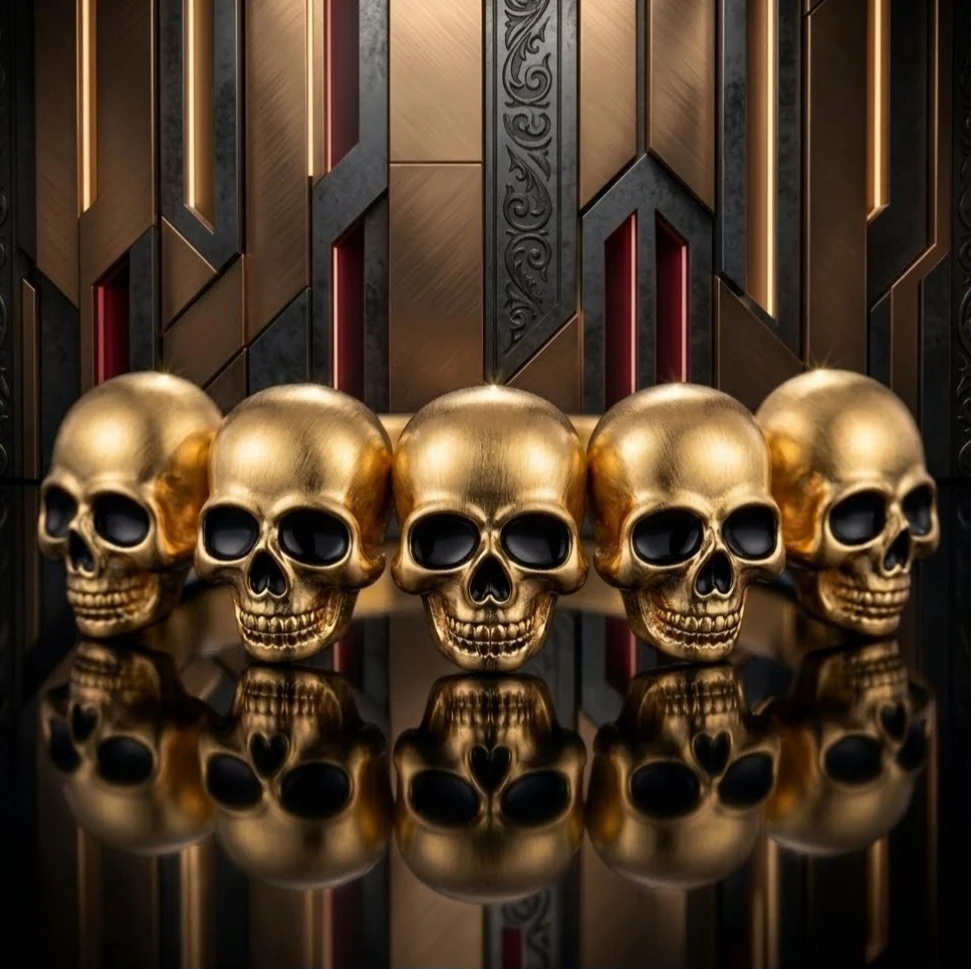 New Gold Skull Halloween Bracelet - photo 4