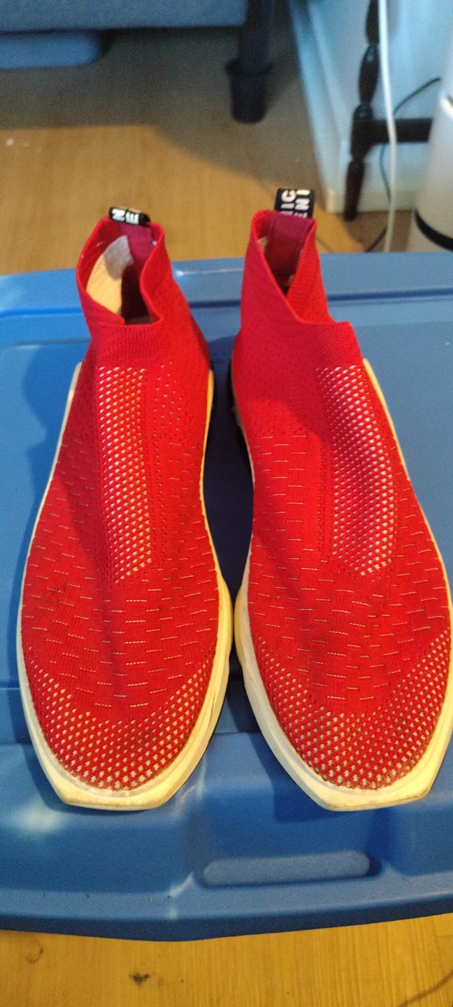 Red Slip-On Sneakers