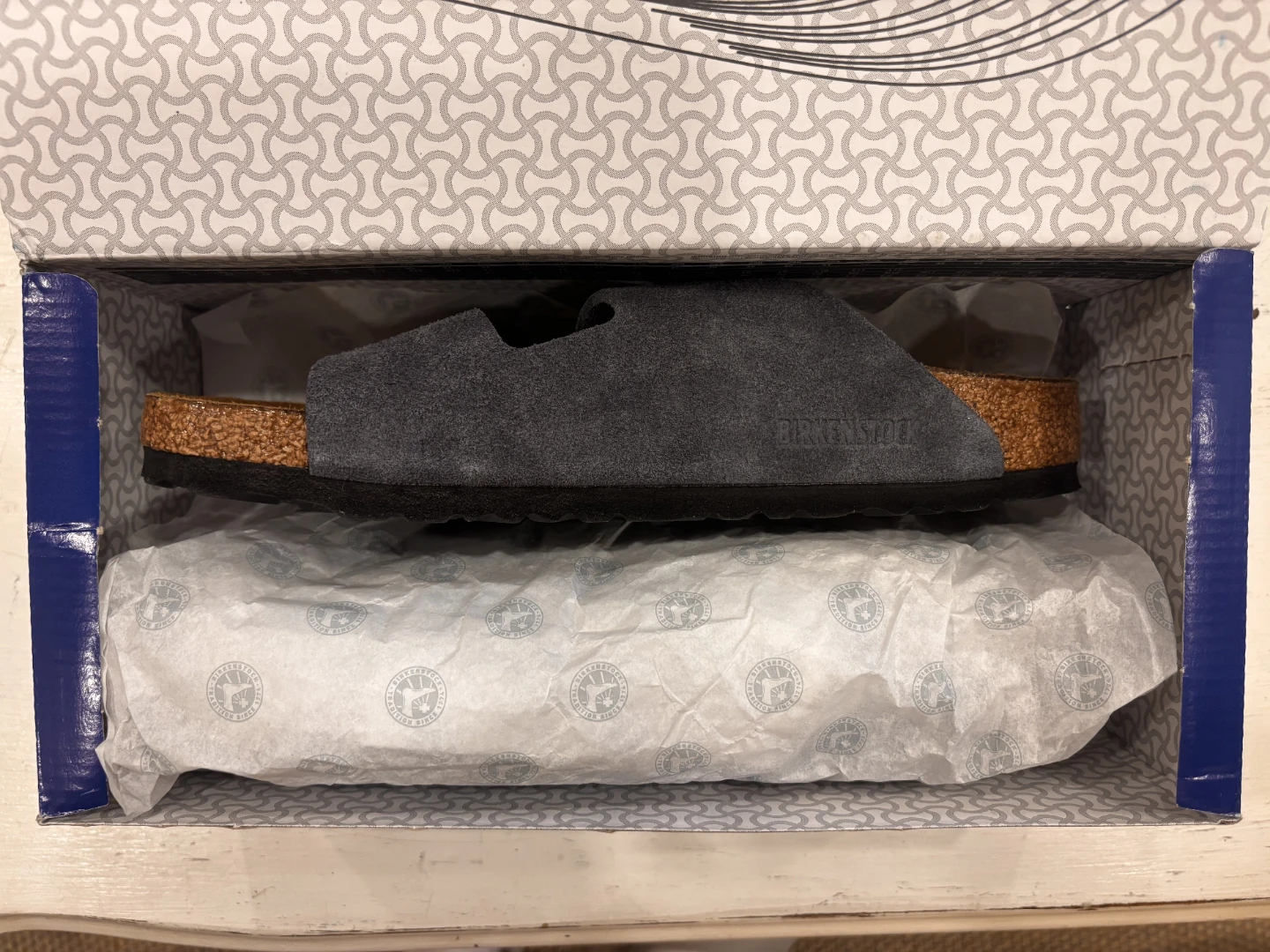 Birkenstock Arizona Charcoal Suede Sandals Size 40 - photo 3