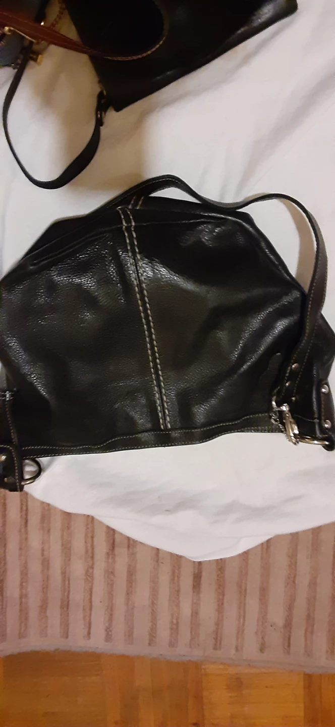 Black Leather Shoulder Bag