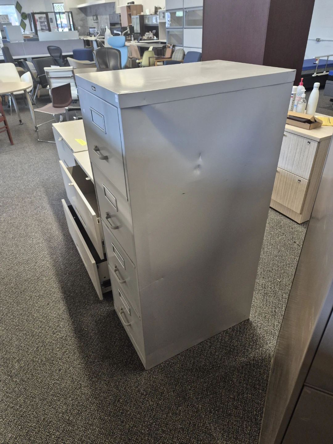 ProSource Grey 4-Drawer Vertical Filing Cabinet - photo 2