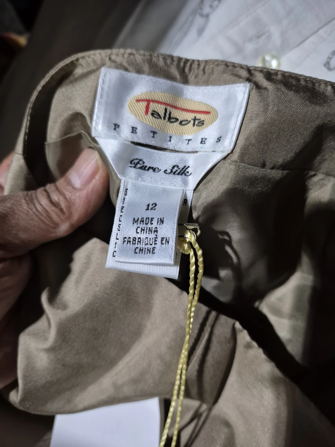 Talbots Petites Pure Silk Embroidered Pants - photo 2