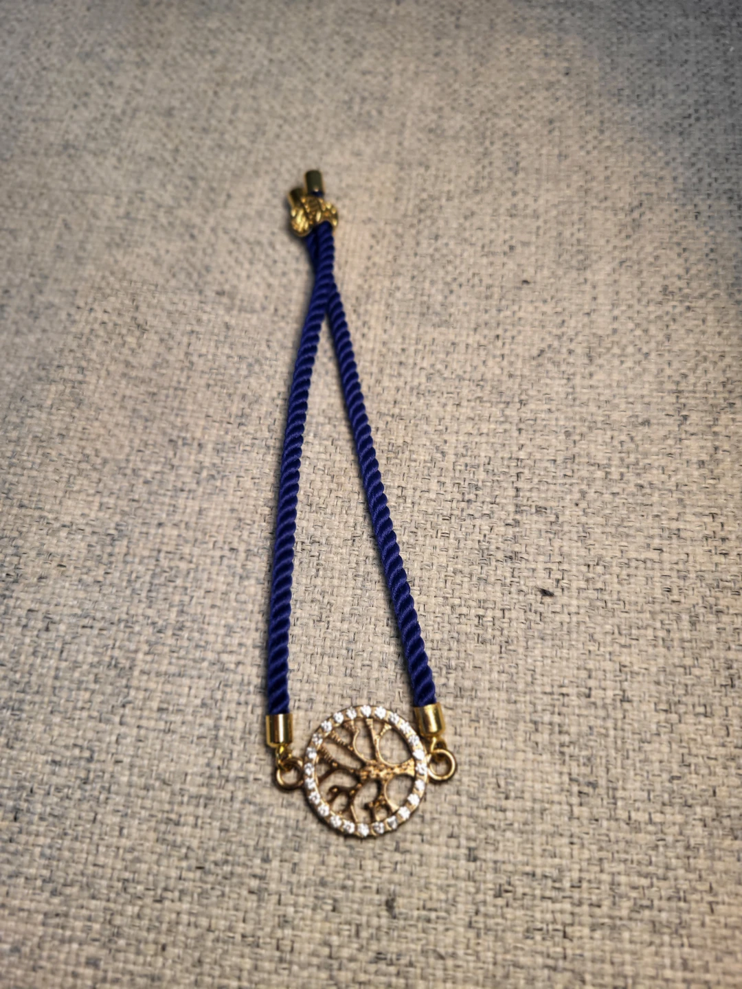Blue Cord Bracelet with Tree of Life Charm - photo 5