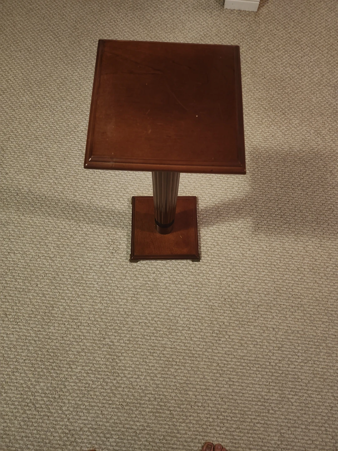 Wooden Pedestal Plant Stand