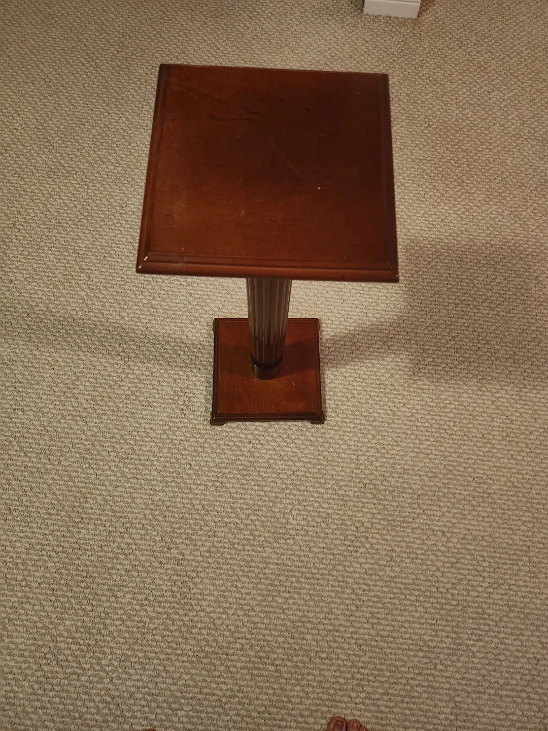 Wooden Pedestal Plant Stand