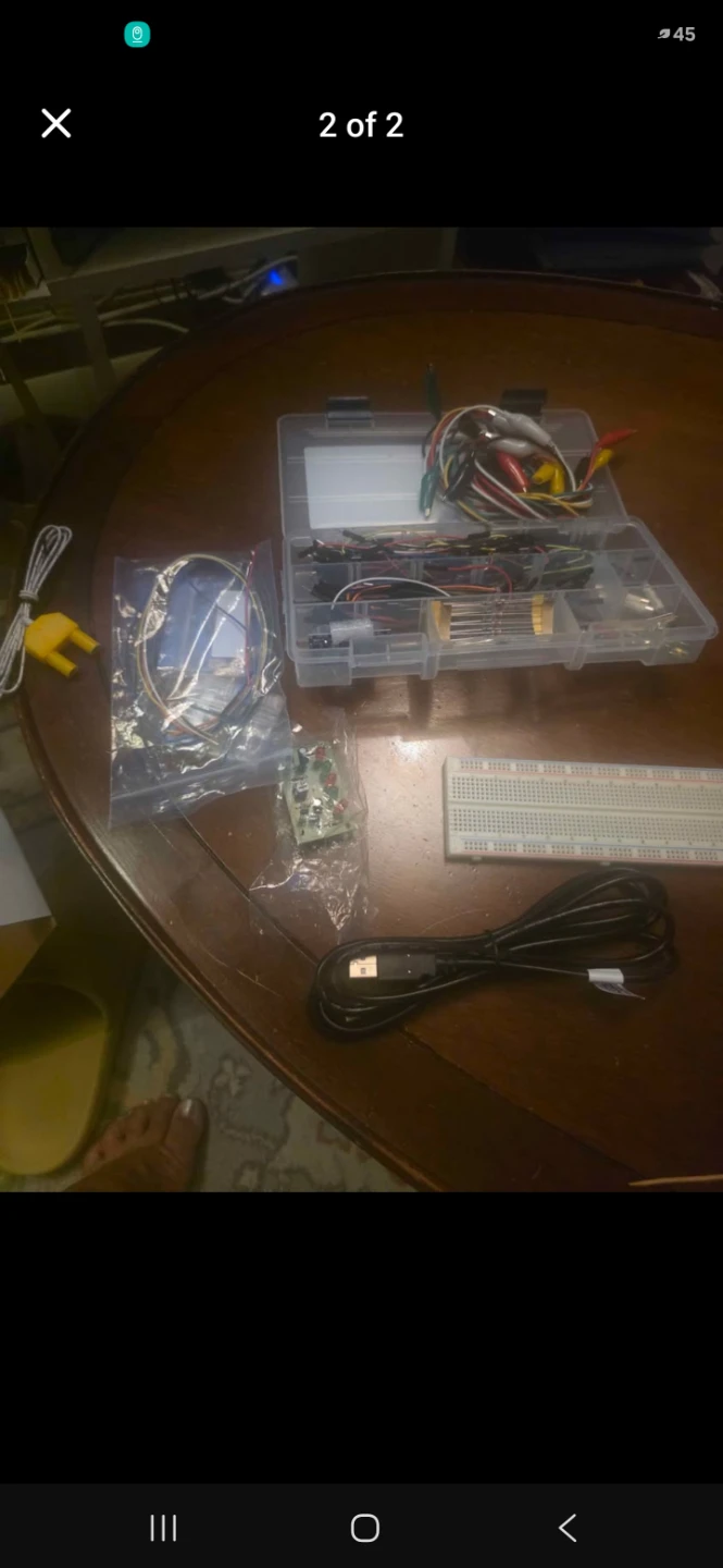 Electronic Component Kit with Breadboard and Circuit Board