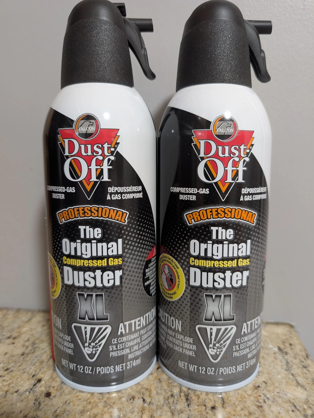 Falcon Dust-Off Professional XL Compressed Gas Duster 2 Pack
