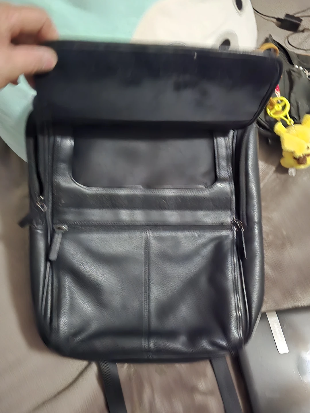 Danier Black Leather Backpack