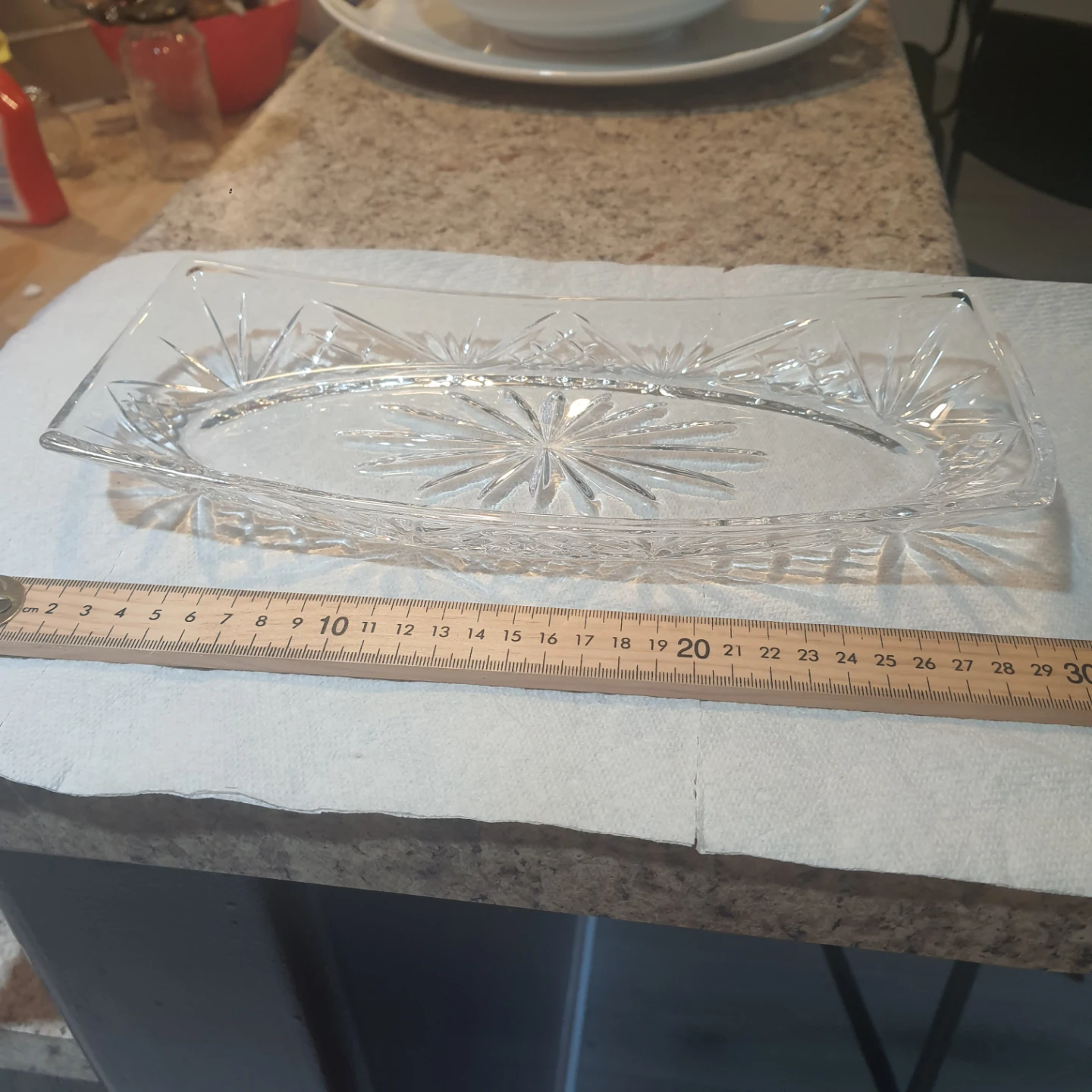 Crystal Glass Serving Dish