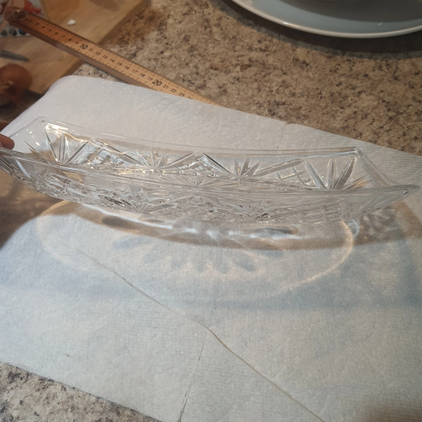 Crystal Glass Serving Dish - photo 2