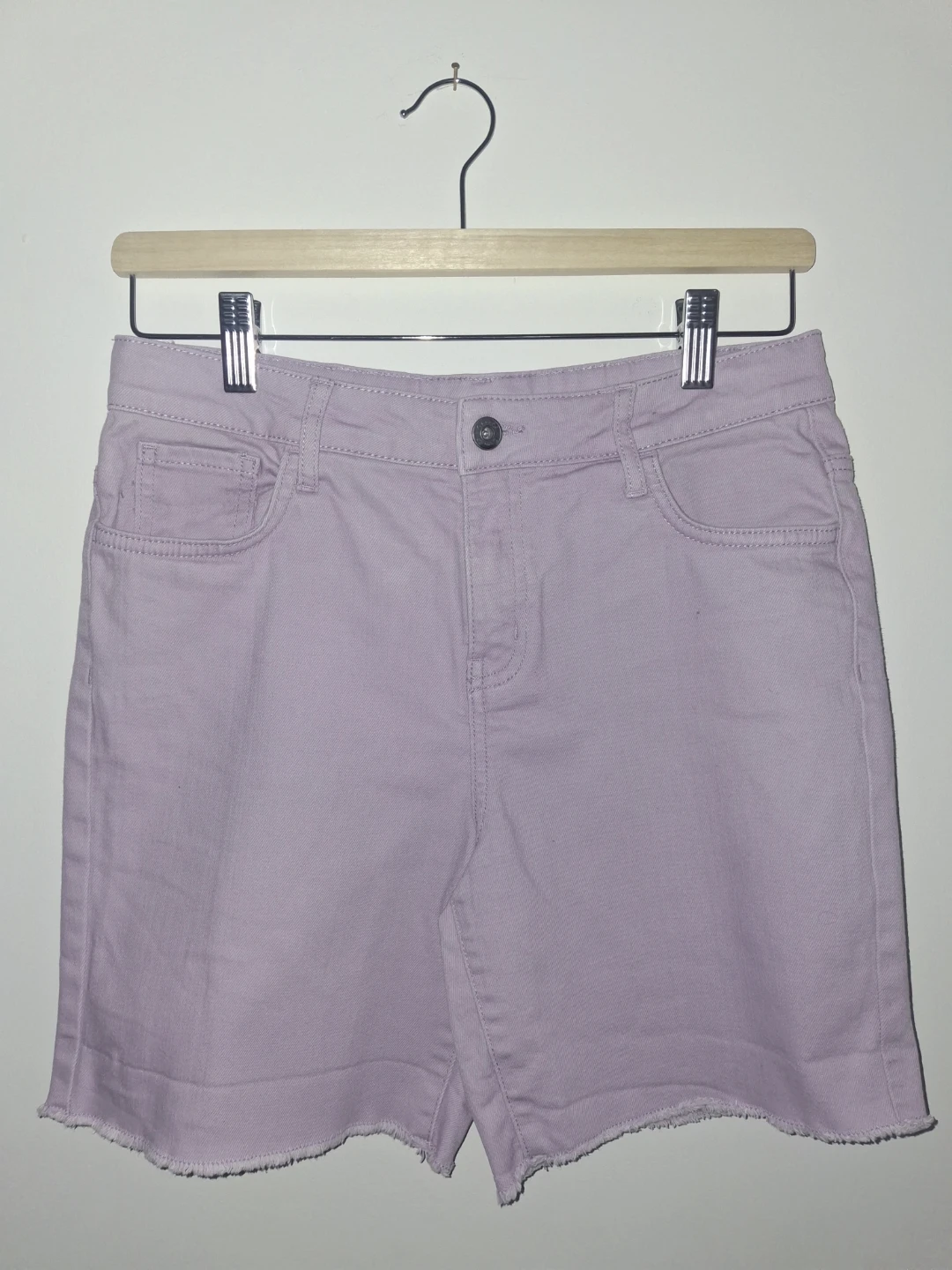 Women's Lilac Denim Shorts