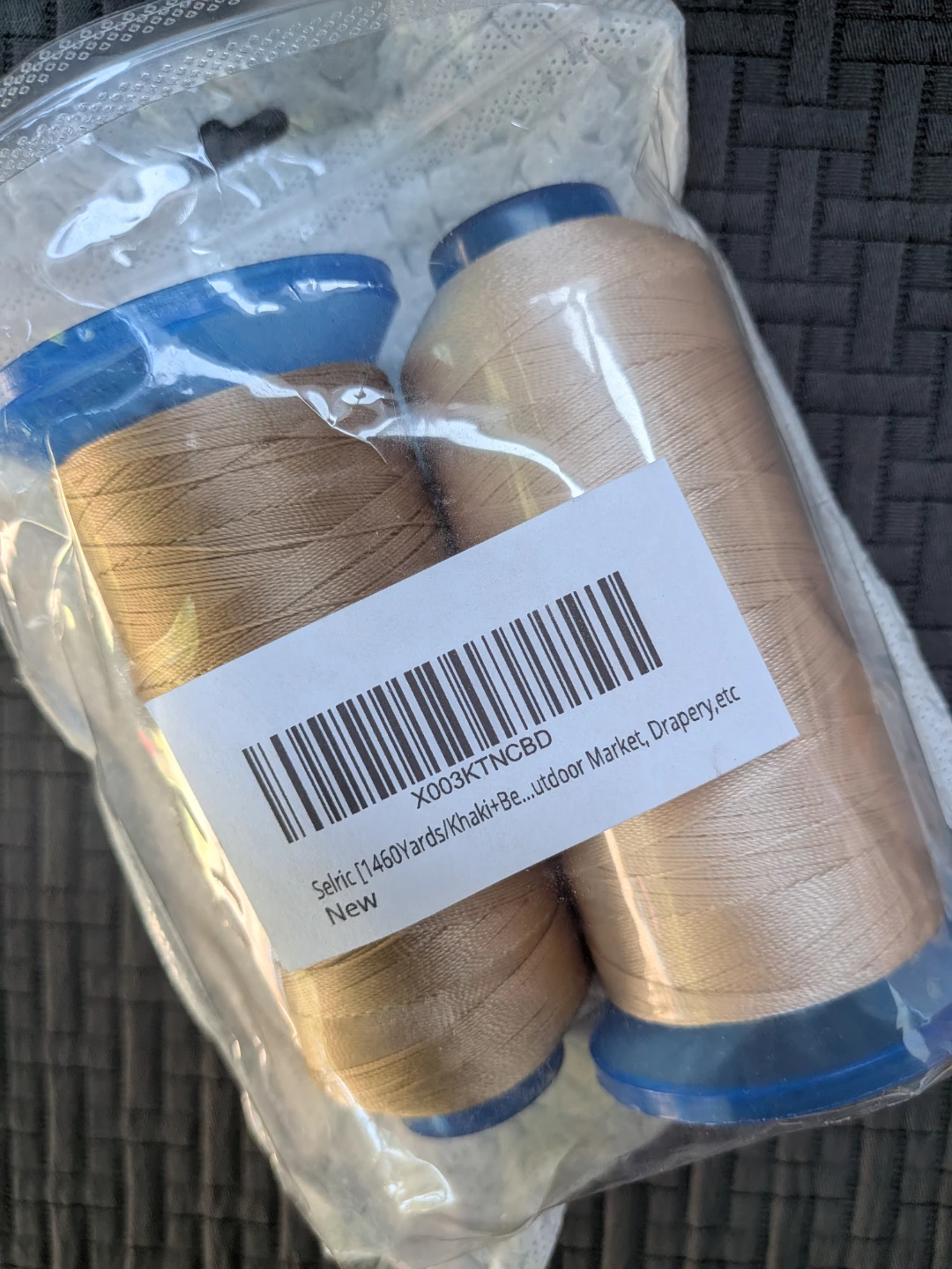 Selric Heavy Duty Khaki Polyester Thread 1460 Yrds - photo 2