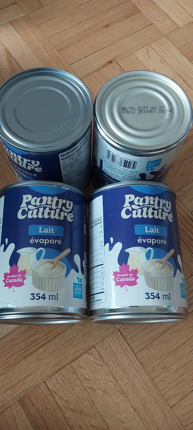 Pantry Culture Evaporated Milk - 354 ml (4 cans)