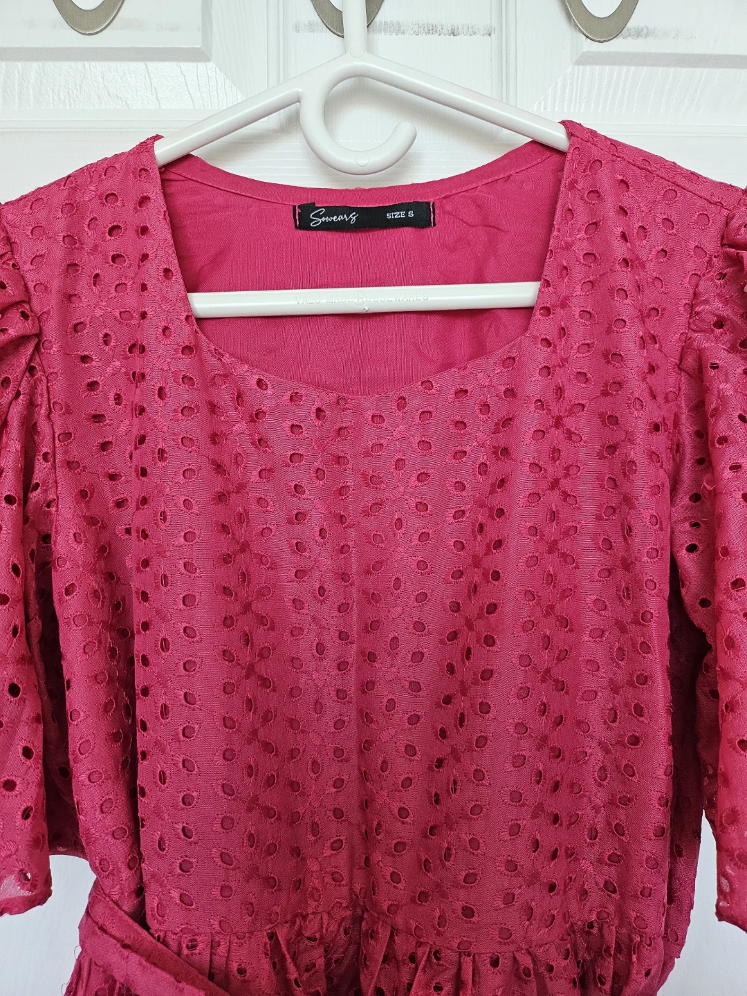 Pink Eyelet Maxi Dress - photo 4