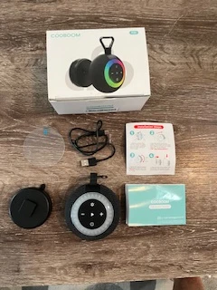 COOSBOOM F33 Waterproof Bluetooth Speaker with LED Lights
