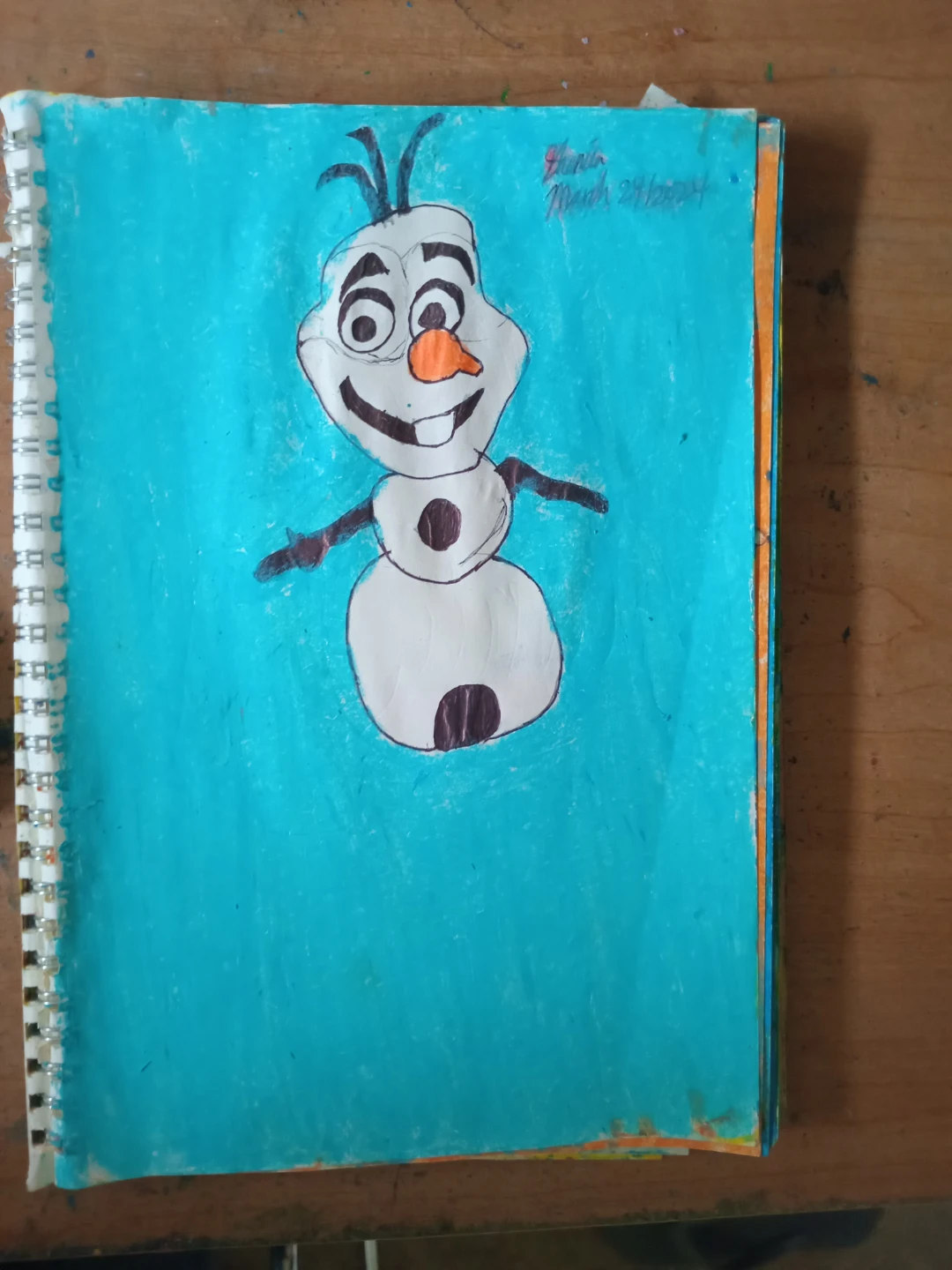 Olaf from Frozen Drawing by Custom Artist Sherwin - photo 2