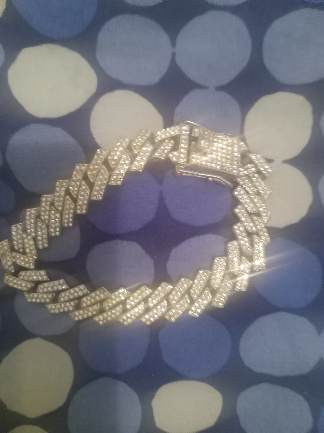 Iced Out Cuban Link Chain Bracelet