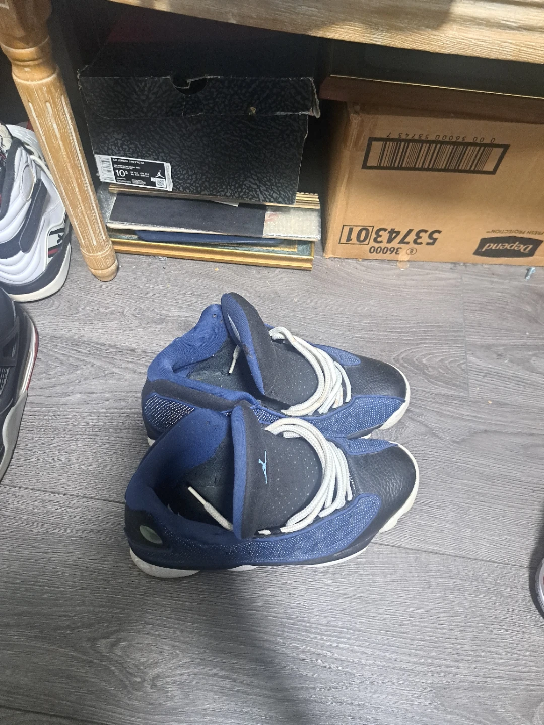 Jordan 13 Retro Blue Navy Sneakers - photo 2