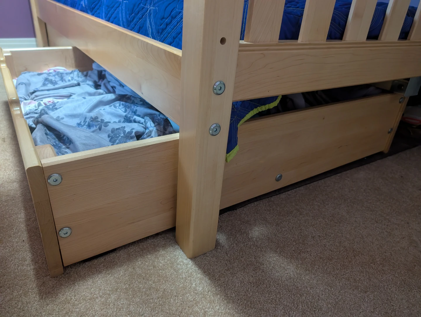 Wooden Bunk Bed with Drawers - photo 3