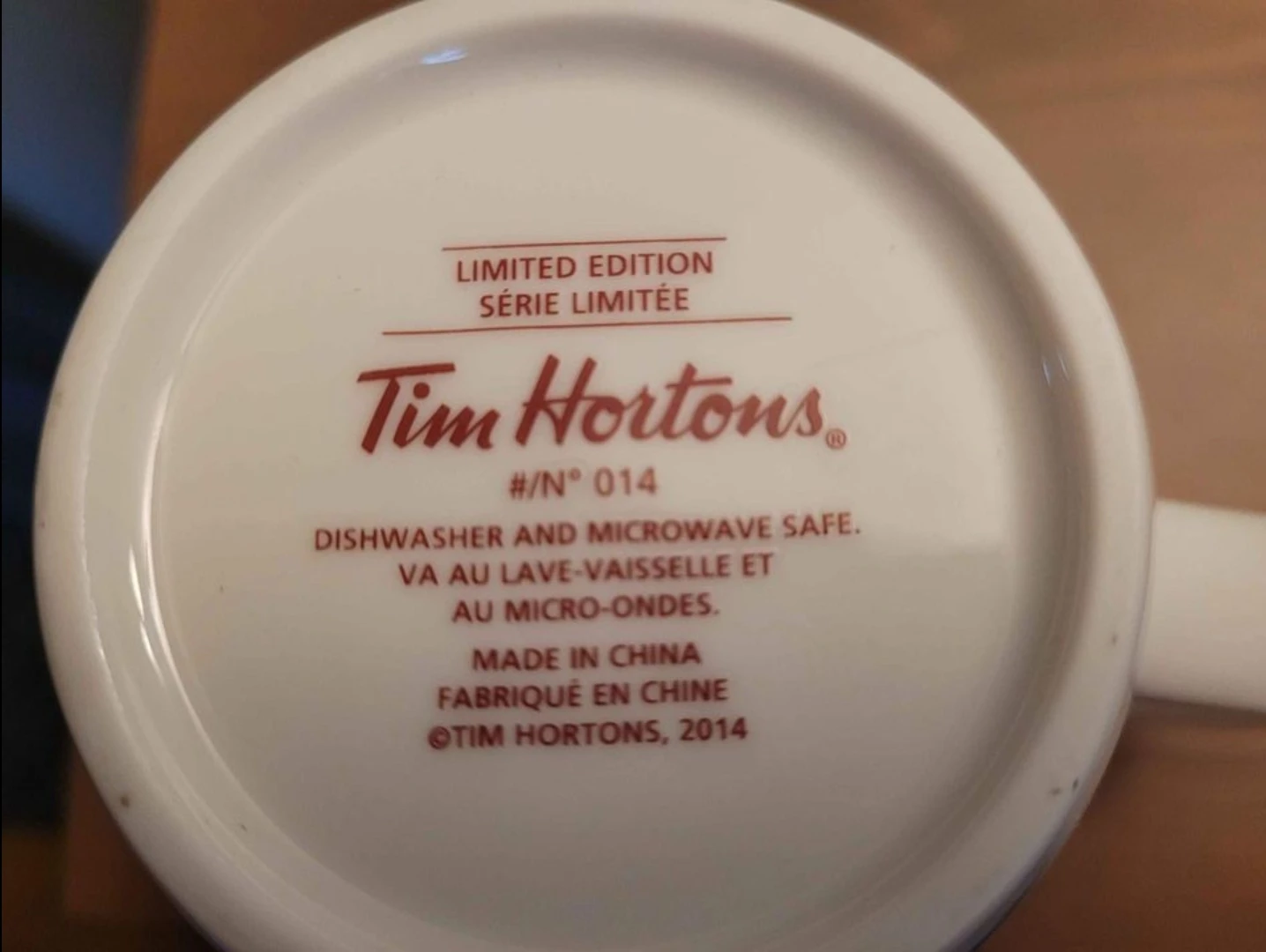 Limited Edition Tim Hortons Coffee MUG - photo 3