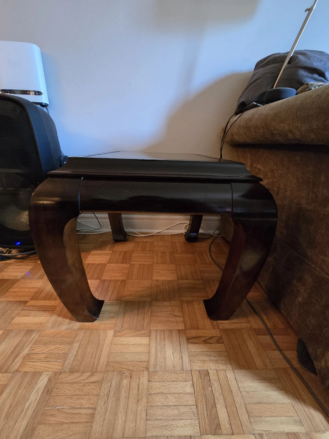 A vintage 1960s Chinoiserie chow leg Ming-style burl wood - photo 5