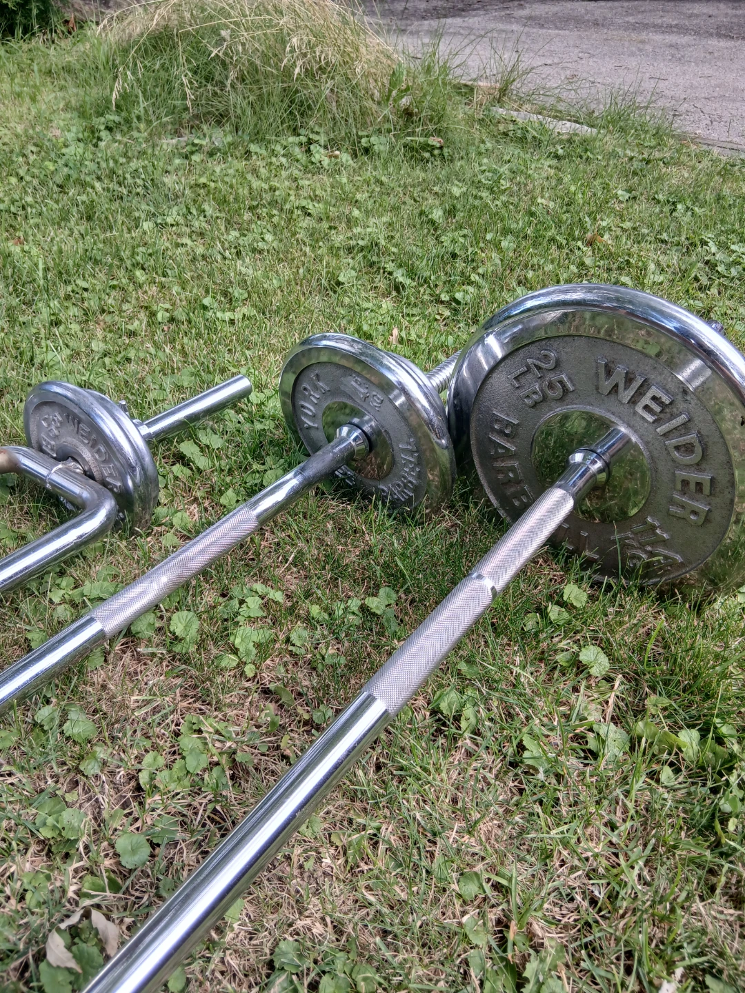 Weider Stainless Steel Weights Set & Bench Press - photo 2
