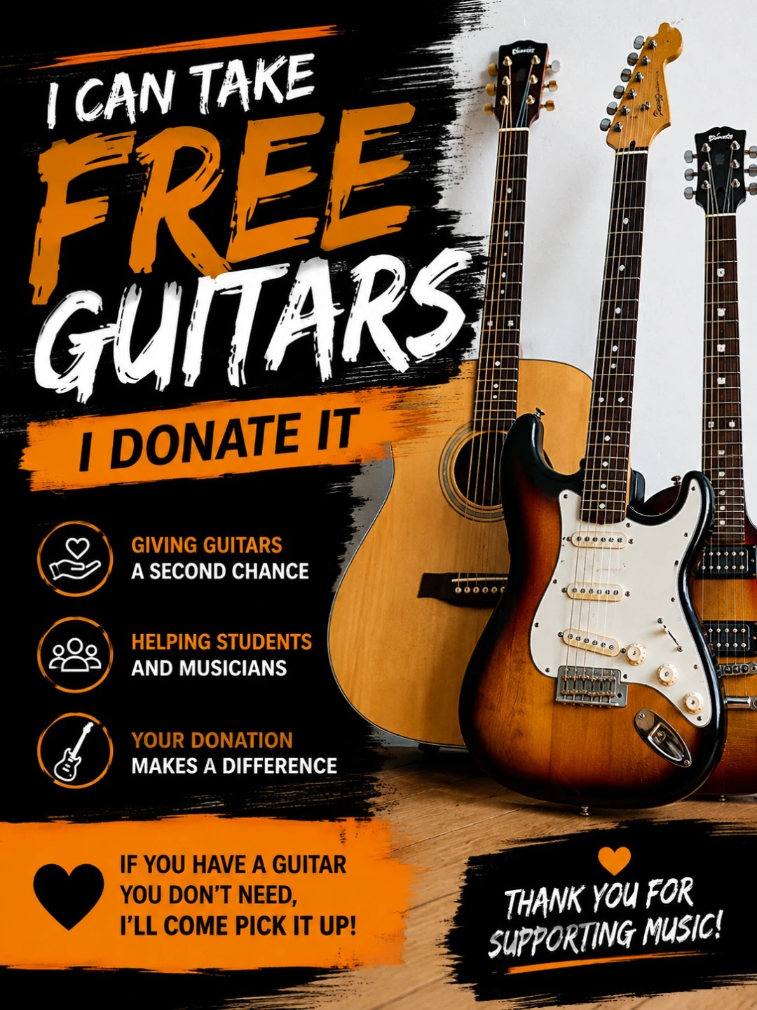 Free Guitars - Donate Your Unused Guitar