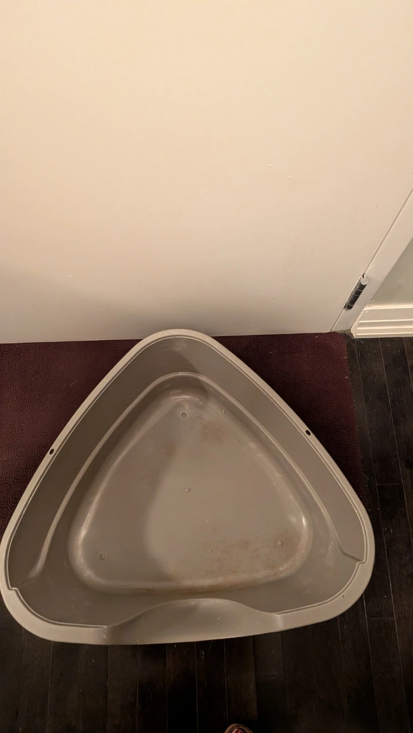 Corner Hooded Cat Litter Box - photo 2