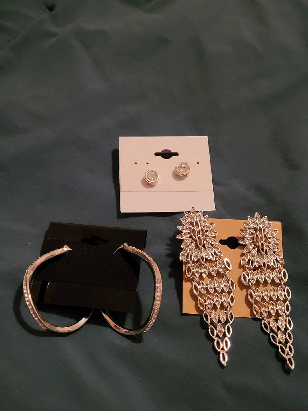 Assorted Women's Silver-toned Earrings