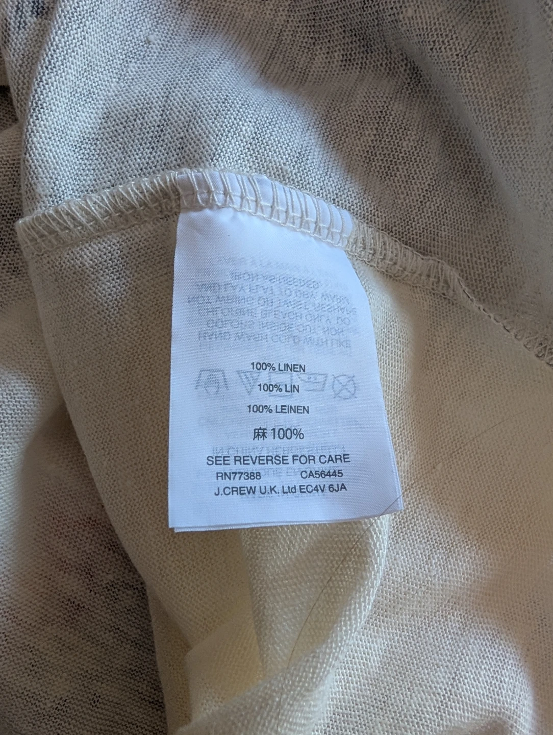 Brand New J.Crew 100% Linen Blouse size M - photo 4