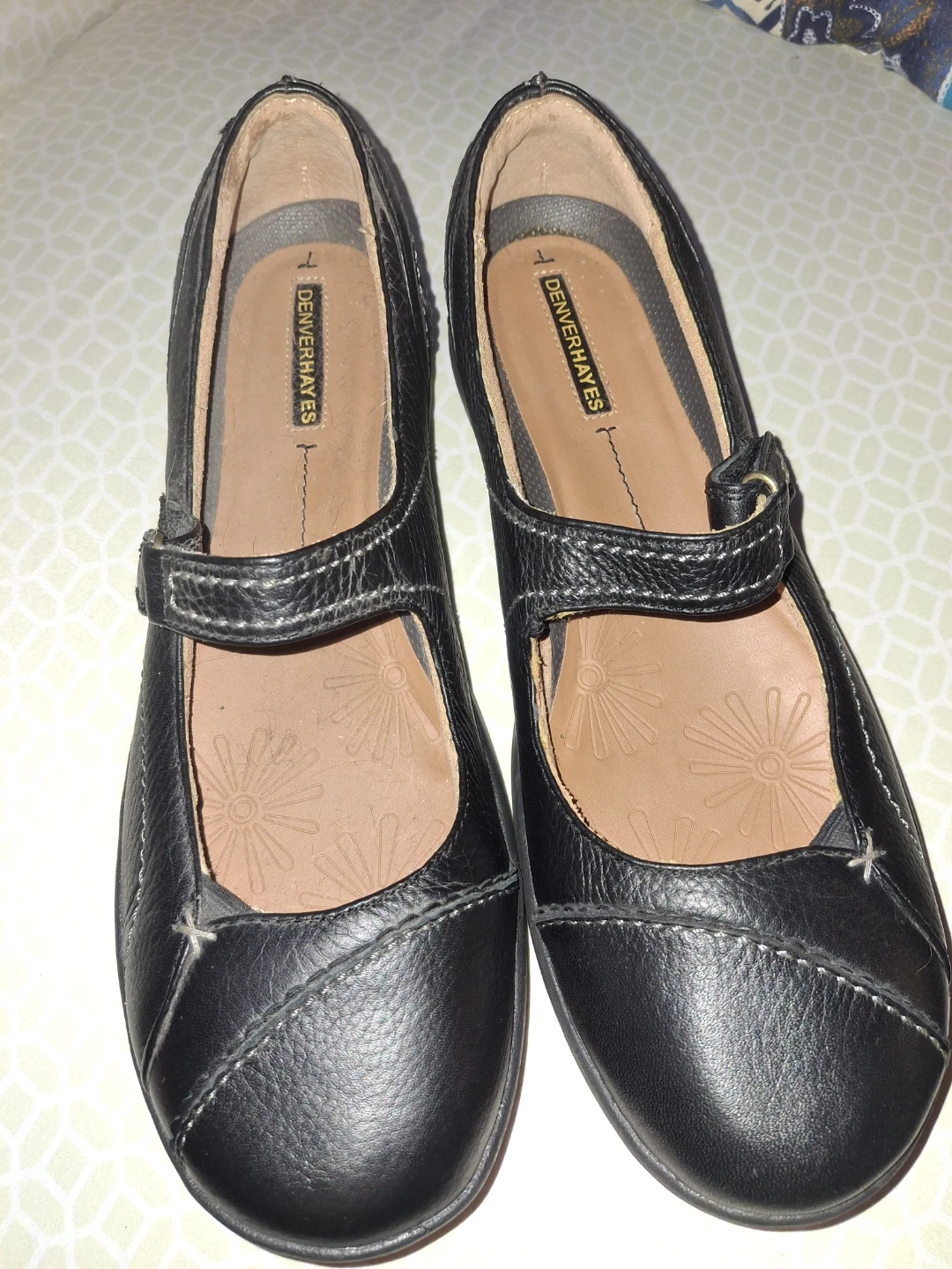Denver Hayes Black Mary Jane Shoes