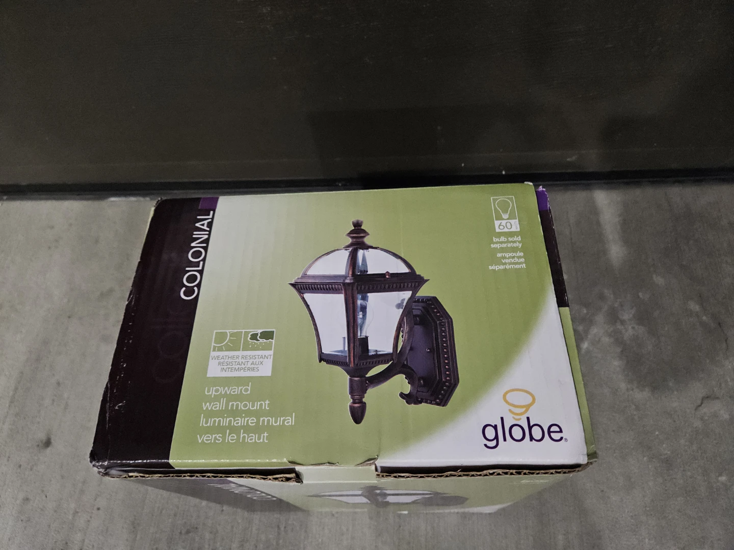 Globe Colonial Upward Wall Mount Luminaire - photo 2