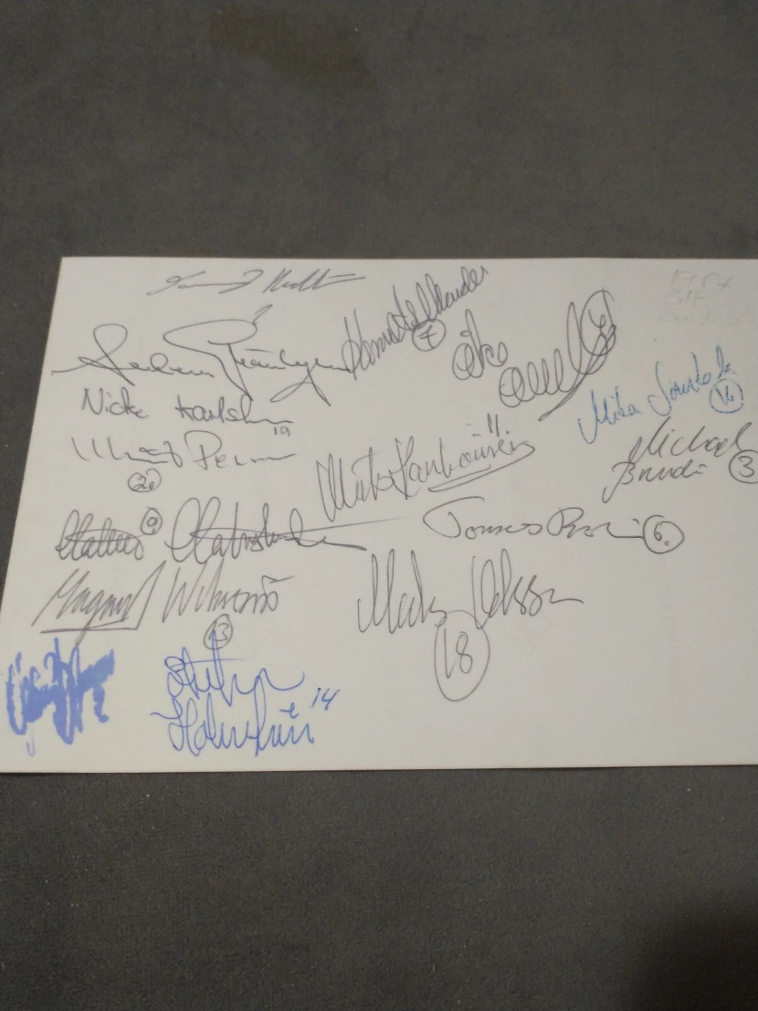 Rare 1984 GIF Sundsvall Swedish Pro Football Team Signed Picture - photo 5