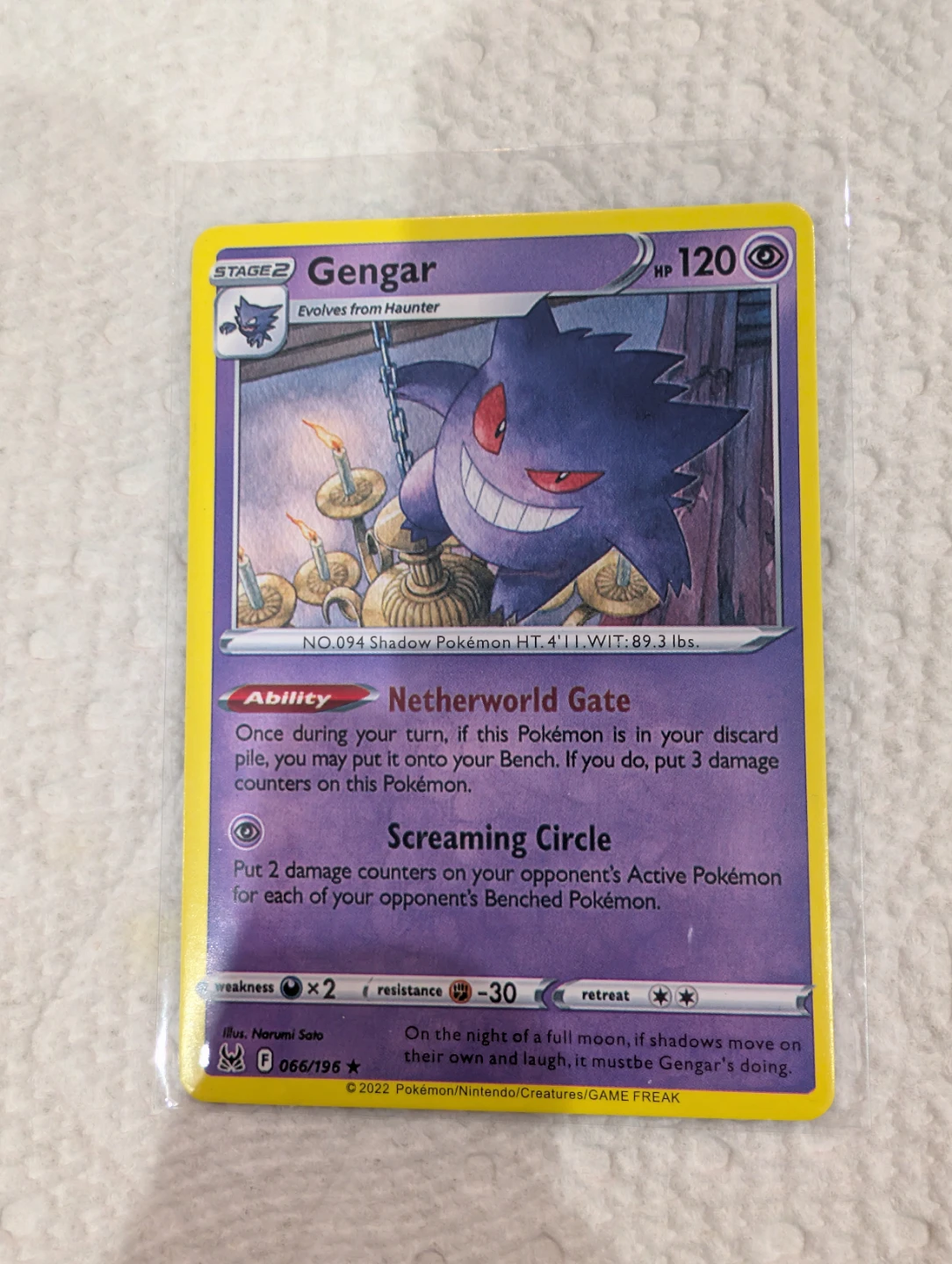 Pokemon Gengar Stage 2 Card - photo 3