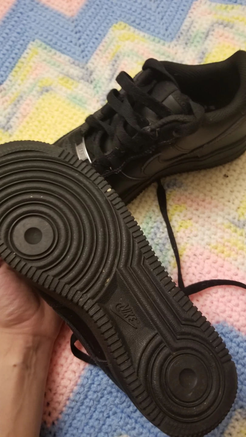 Nike Airforce 1 All Black Sneakers US6 - photo 5