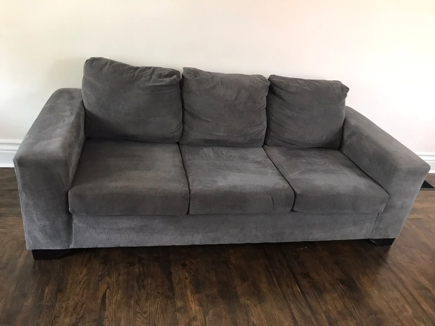 Grey Corduroy Sofa
