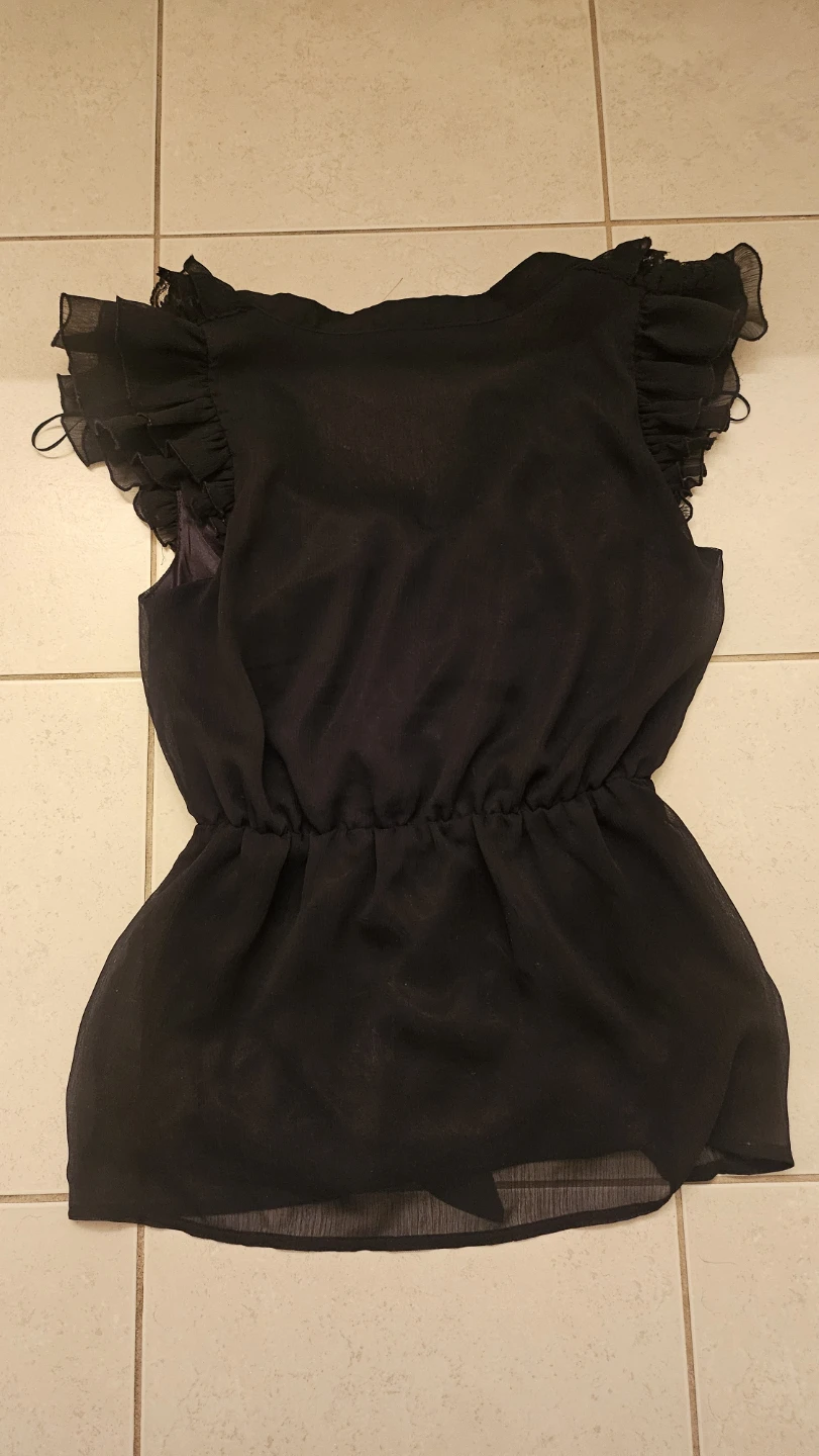 H&M black party blouse - photo 2