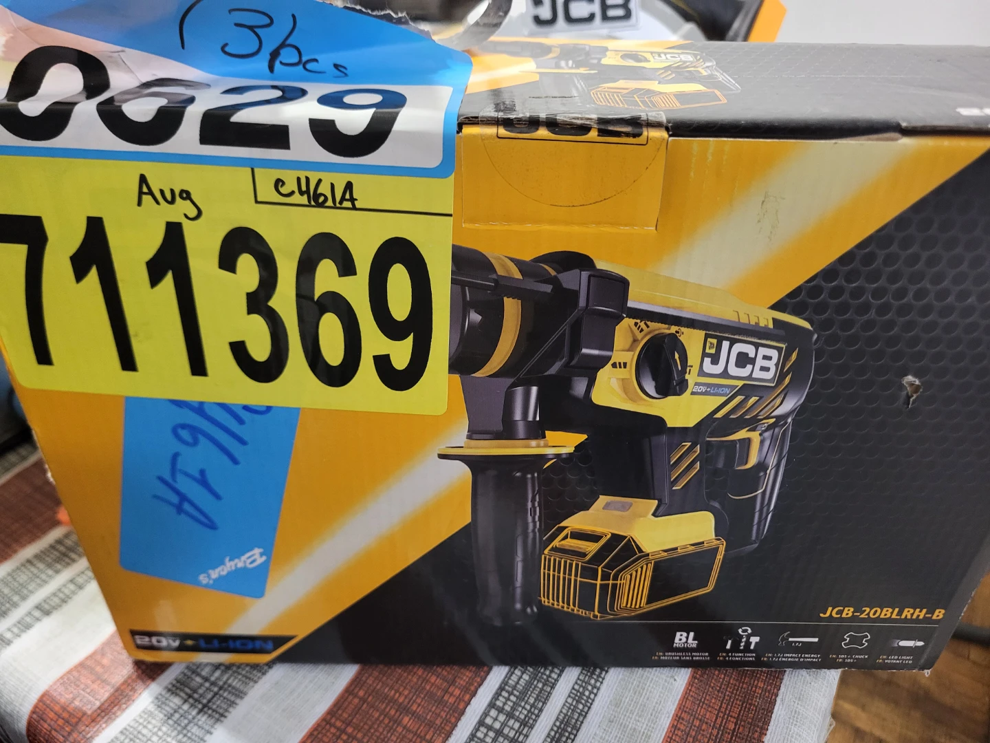 JCB 20V Cordless Brushless Rotary Hammer Drill JCB-20BLRH-B