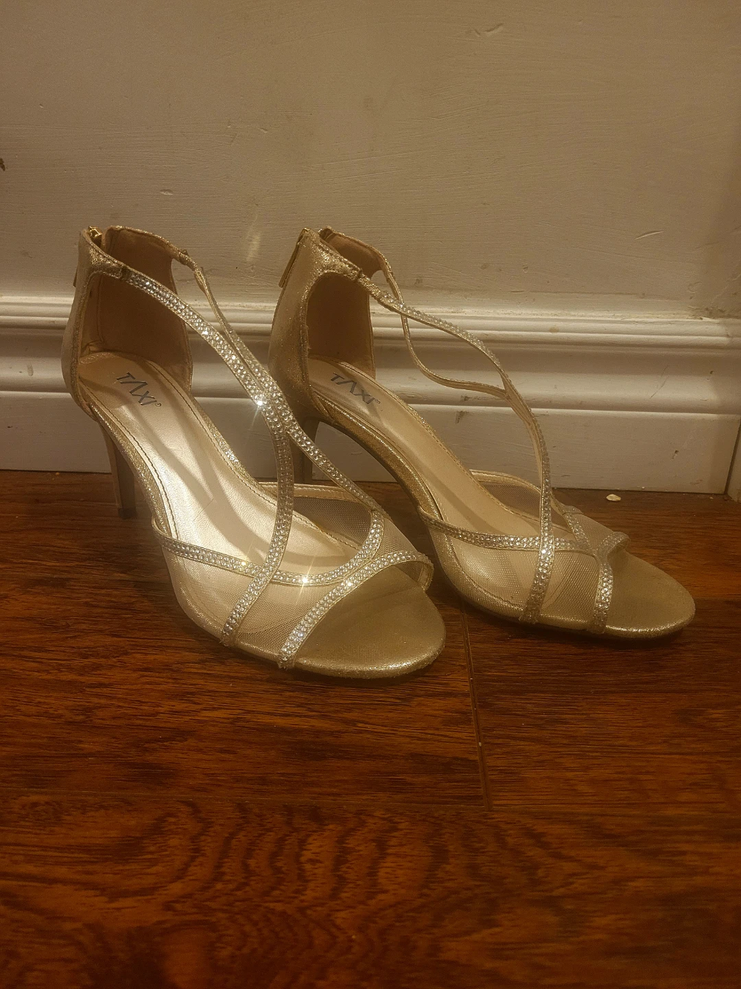 Gold Sparkly event/dance heels