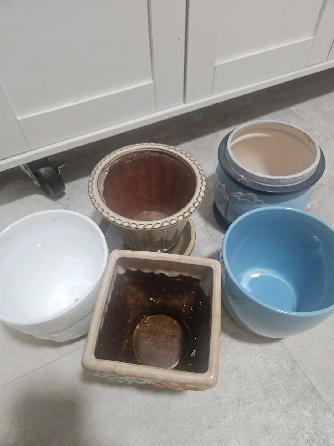 Set of 5 Decorative Ceramic Flower Pots - photo 2
