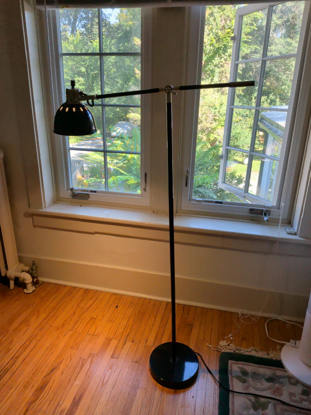 Adjustable Floor Lamp - Black Metal - photo 4