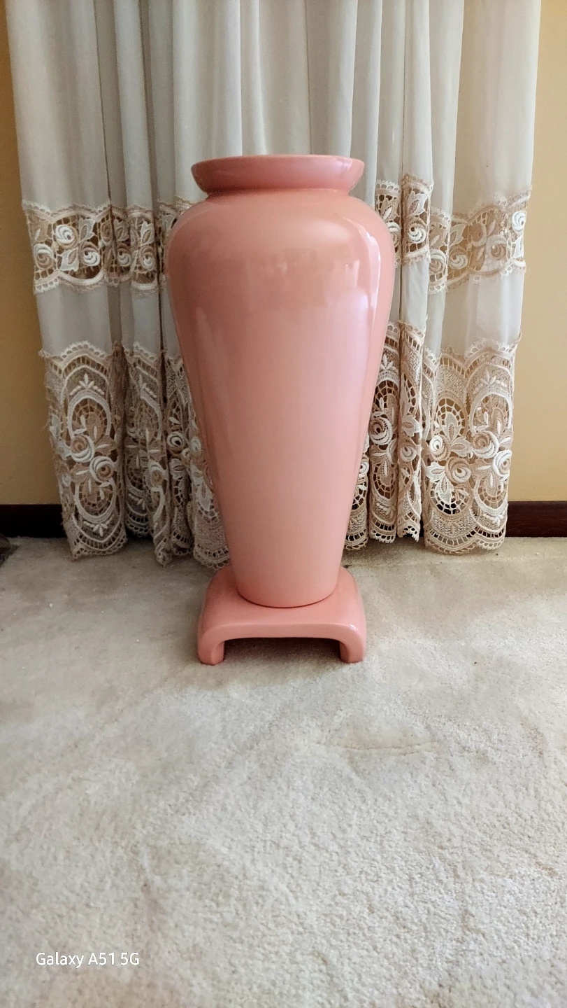 Large Pink Ceramic Vase
