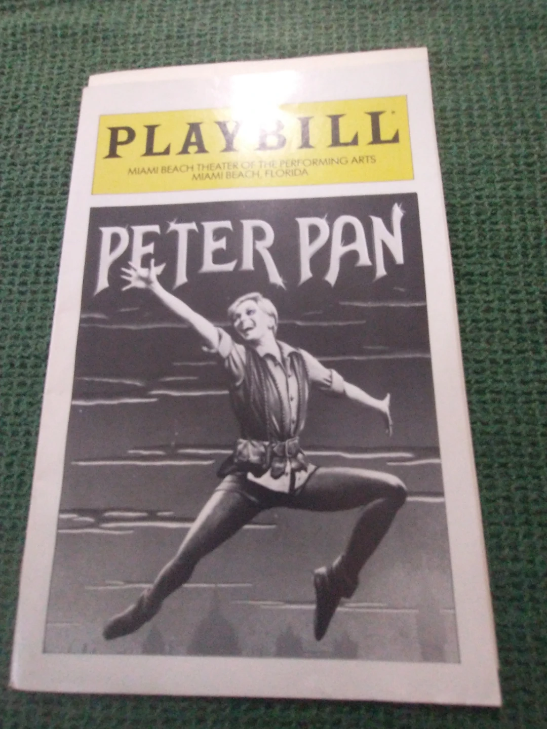 Playbill Peter Pan Miami Beach 1981-82