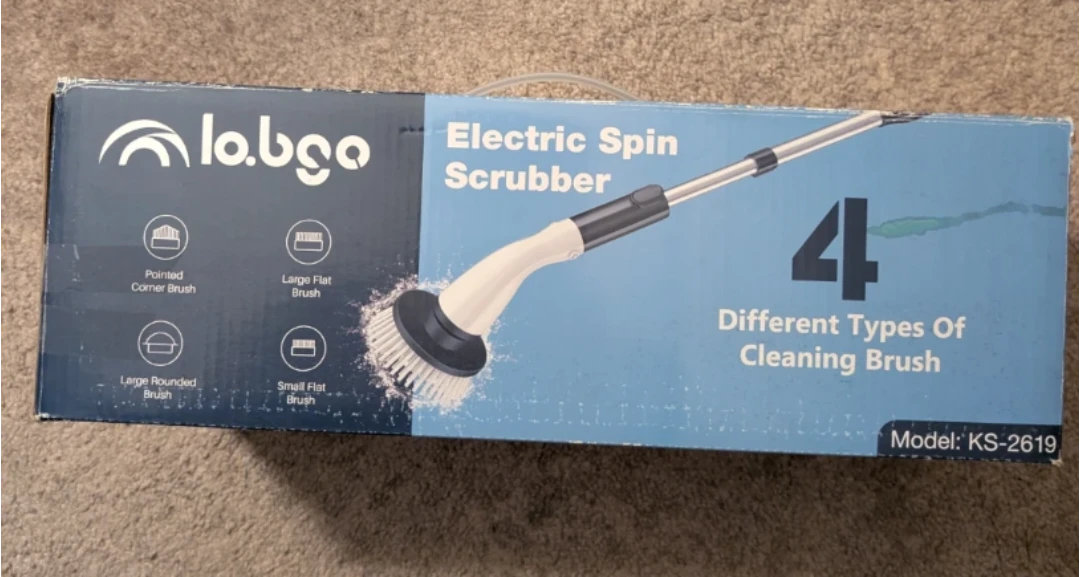 Labgo Electric Spin Scrubber with 4 Cleaning Brushes - photo 2