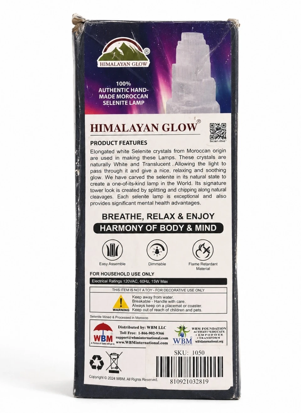 New Himalayan Glow Natural Selenite Crystal Lamp - photo 5
