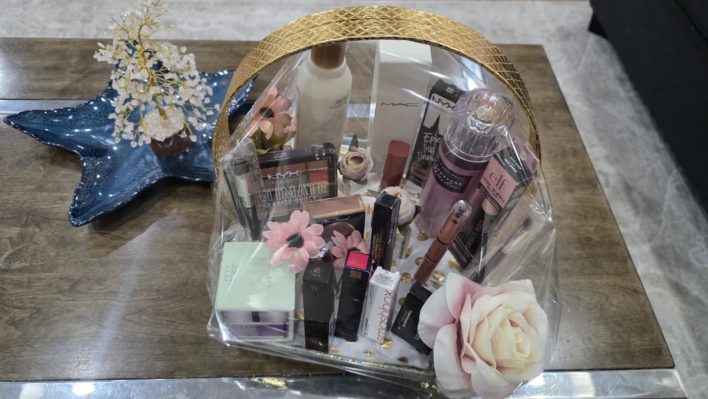 Assorted Makeup Gift Basket